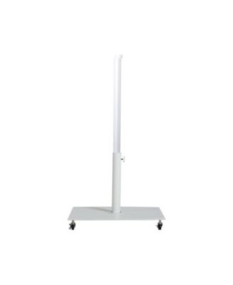 Fiji Navy Fabric / Matte White Aluminum Patio Umbrella with Base Sets