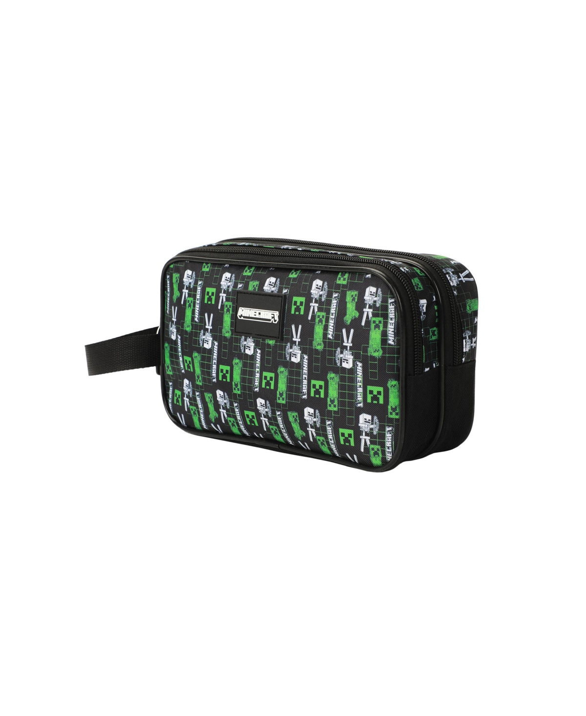 Minecraft Creepers Dual-Compartment Utility Case With Webbing Pull Handle