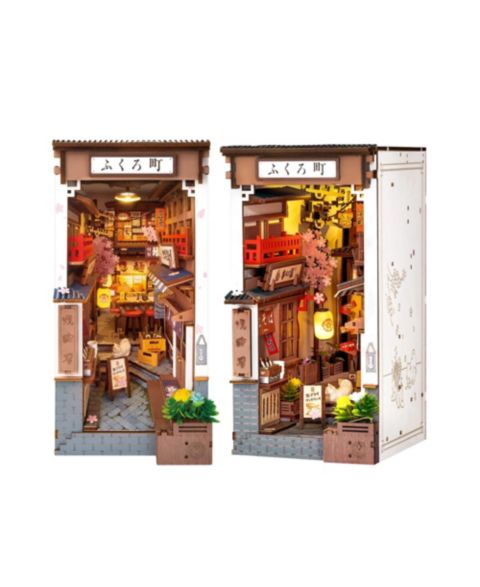Деревянный 3D-пазл-подставка для книг Robotime Sakura Wine Alley, 249 деталей, от 14 лет