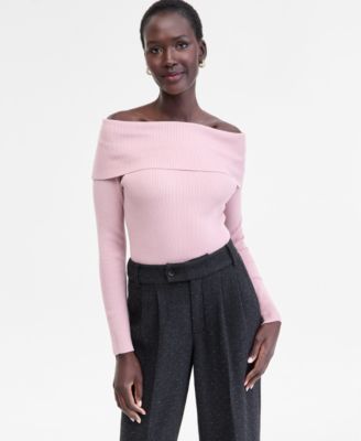 Women's Off-The-Shoulder Sweater, Macy's Exclusive
