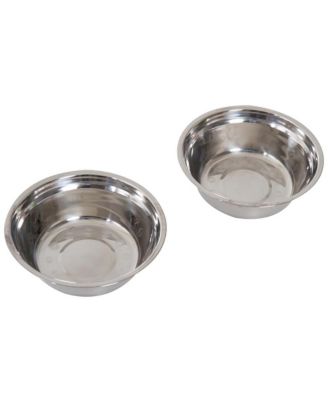 23in Black Wooden Dog Food Bowls Heavy Duty Pet Elevated Feeding Station