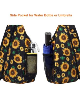Sunflower Rope Sling Backpack - Lightweight Travel & Hiking Daypack | Water-Resistant Crossbody Chest Bag with Quick-Access Pocket