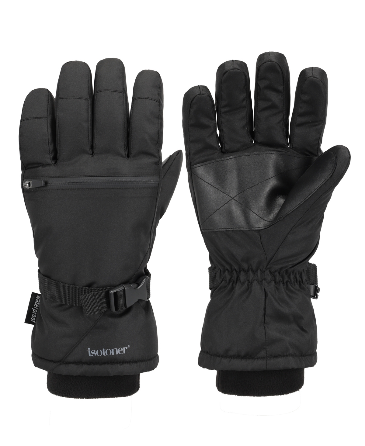 Isotoner Signature Men's Quilted Ski Gloves
