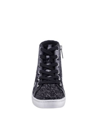 Big Girls Glitter High Top Sneakers