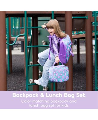 Boys And Girls Junior Backpack With Lunch Box For School