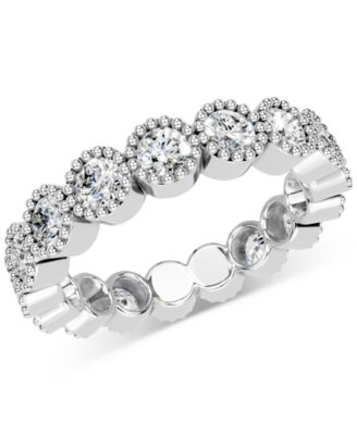 Macy's - Diamond Milgrain Frame Eternity Band (2 ct. t.w.) in Platinum or 14k Gold