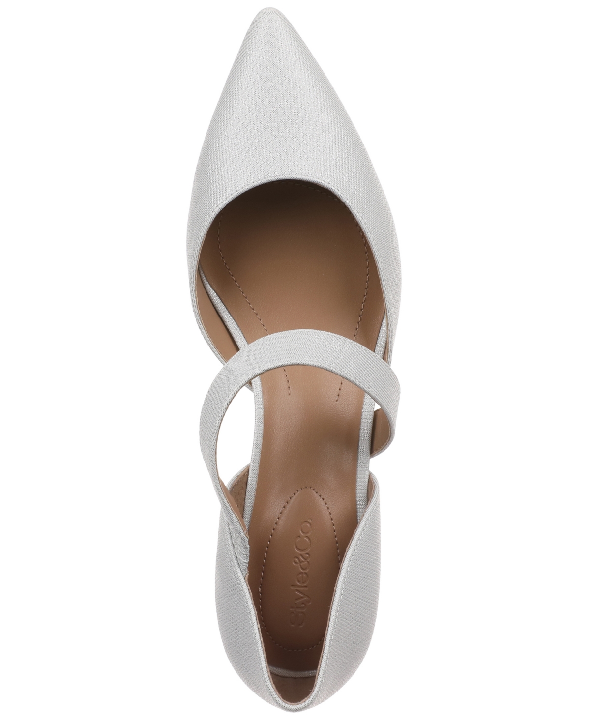 Style & Co Women's Galenn Evening Pointed Toe Pumps, Macy's Exclusive In White