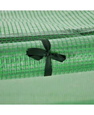 Portable Tunneled house with 3 Zippe Doors, PE Cover