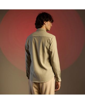 Men's Solid Seersucker Shirt