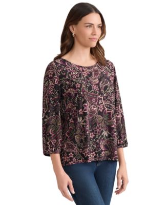 Women's Crew Neck 3/4-Sleeve Top