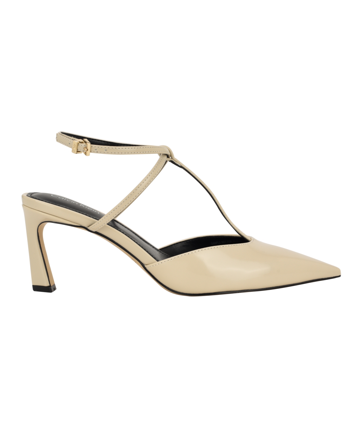 Calvin Klein Avriel 2 Ankle Strap Pump In White