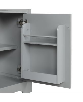 20" Bathroom Vanity Cabinet With Sink, Soft-Close Door, Storage Rack, and Adjustable Shelf