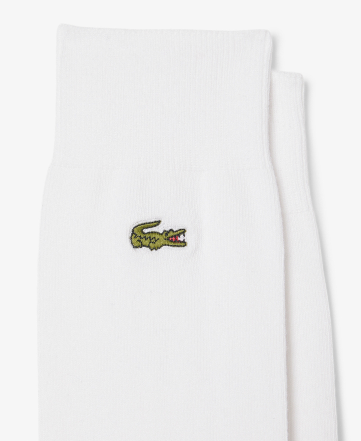 Lacoste Unisex 2-pack High Height Crew Socks Set In White