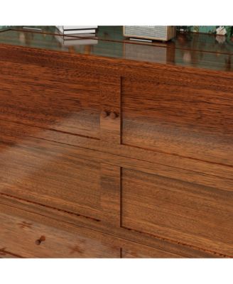 Murphy Bed Cabinet, Queen Murphy Bed with USB and Charging Ports, Cabinet with Drawer Includes Storage Cabinet, Queen Suit for Guest Room, Black Walnut(No Mattress