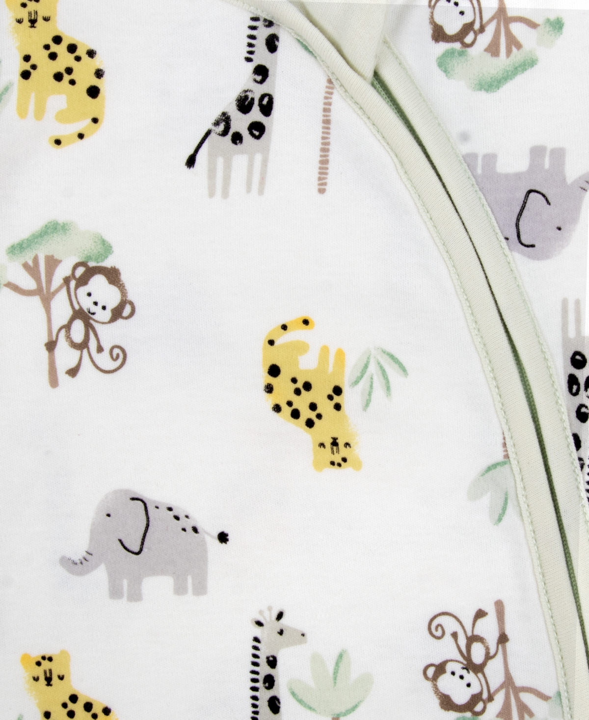 Baby Essentials Boys 4-Piece Safari Coverall and Blanket Set