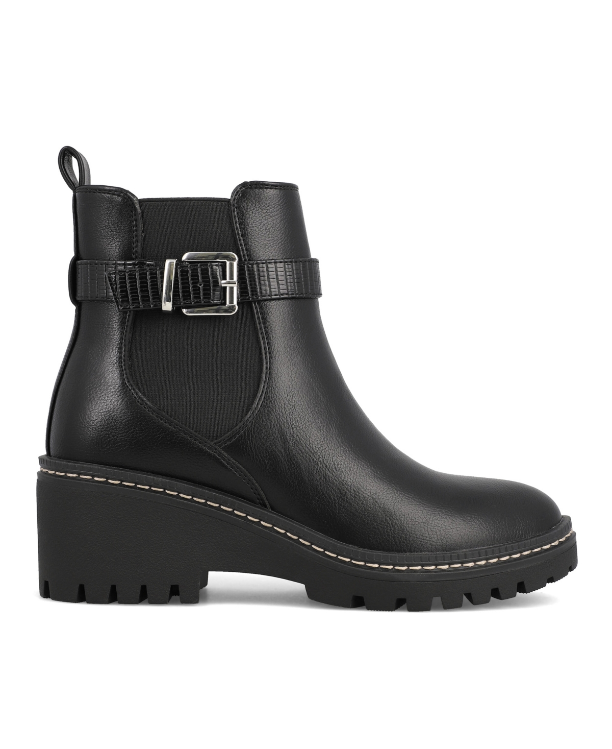 Mia Elis Block Heel Boot In Black