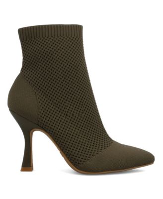 Women's Pamilla Pointed Toe Knit Dress Booties