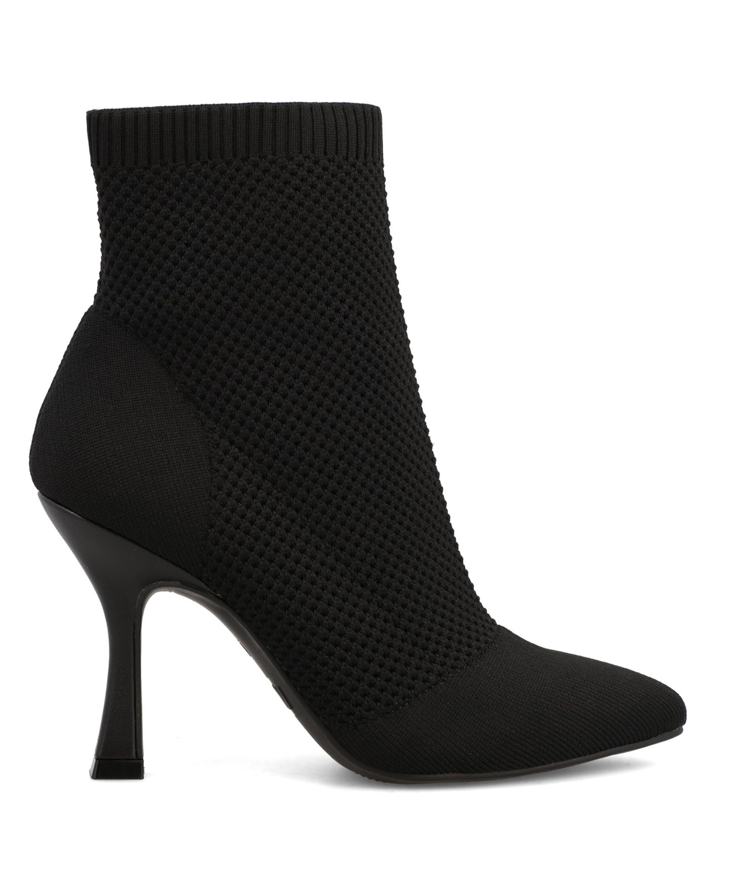Женские ботинки MIA Pamilla Pointed Toe Knit Dress Booties, цвет: Чёрный — фото 2