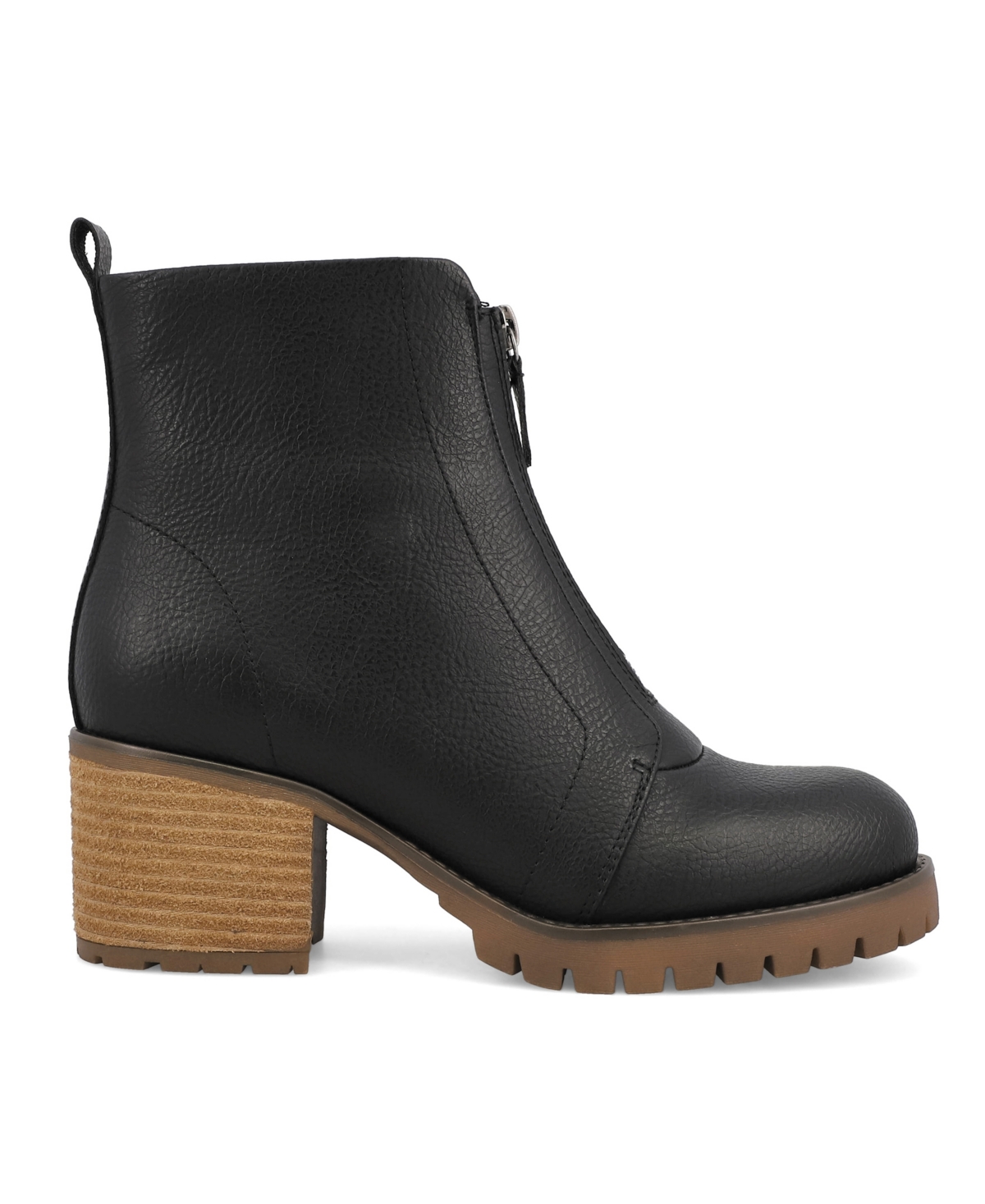 Mia Fabiola Front Zip Boot In Black