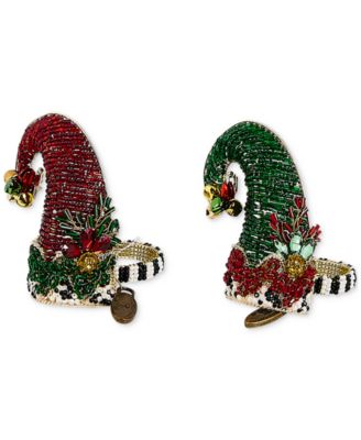 MacKenzie-Childs - Elf Hat Beaded Napkin Rings, Set of 4