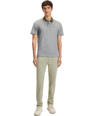 Men's Oxford-Piqu&eacute; Cotton Relaxed-Fit Polo Shirt
