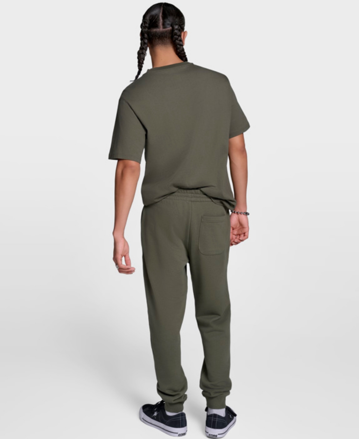 Converse Men's Standard Fit Star Chevron Joggers In Green