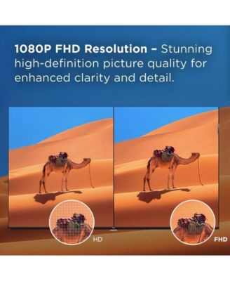 32" Q3K Series 1080P FHD QLED Smart TV Bundle – HDR10, Google TV, Bluetooth Audio, Bezel-Less Design w/CPS Protection Plan, UAX HDMI Cable, Screen Cleaner with Microfiber