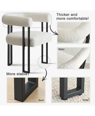 3-Piece Dining Set – 35" Round Table with 2 Armrest Chairs, Compact Space-Saving Furniture for Modern Kitchen Nooks