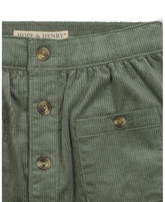 Little and Big Girls' Organic Corduroy Button Front Skirt