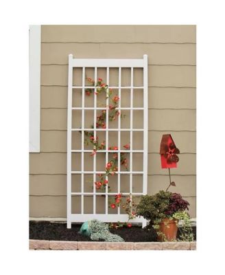 Durable PVC Vinyl Lattice Trellis for Outdoor Plant Support and Garden Decor
