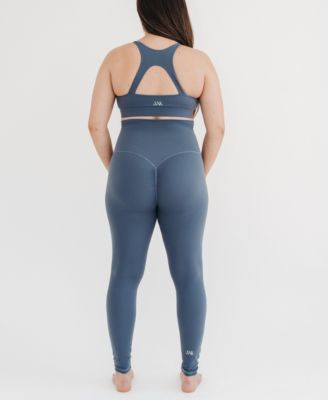 Women's Athletic Maternity Legging with Scrunched Butt Design and Supportive Belly Band
