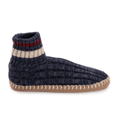 Men's Cuff Slipper Boots, Red Buffalo Check