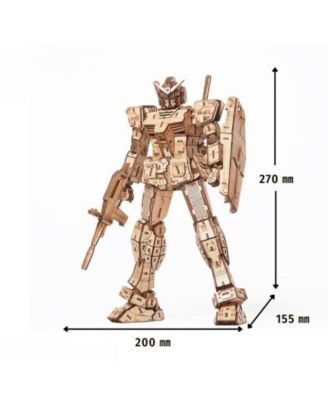 3D DIY Puzzle: RX-78-2 wa-gu-mi Mobile Suit First Gundam Bamboo - 421pcs