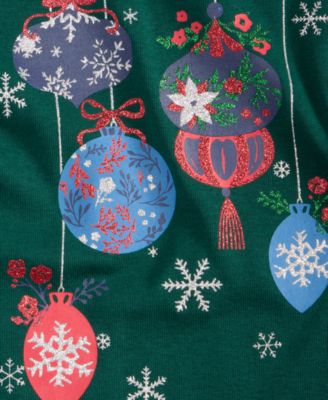 Women's Ornaments Long-Sleeve Top, Macy's Exclusive
