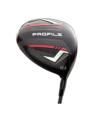 Profile Senior 11 Piece Mens Right Hand Golf Complete Set - Cart Bag - Standard / Regular / Red/Grey/Black