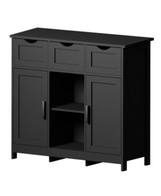 Accent Storage Cabinets with Drawers and Shelves