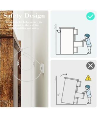 Kitchen Pantry Cabinet 72" Height, with Drawer, Rack, Vintage Brown