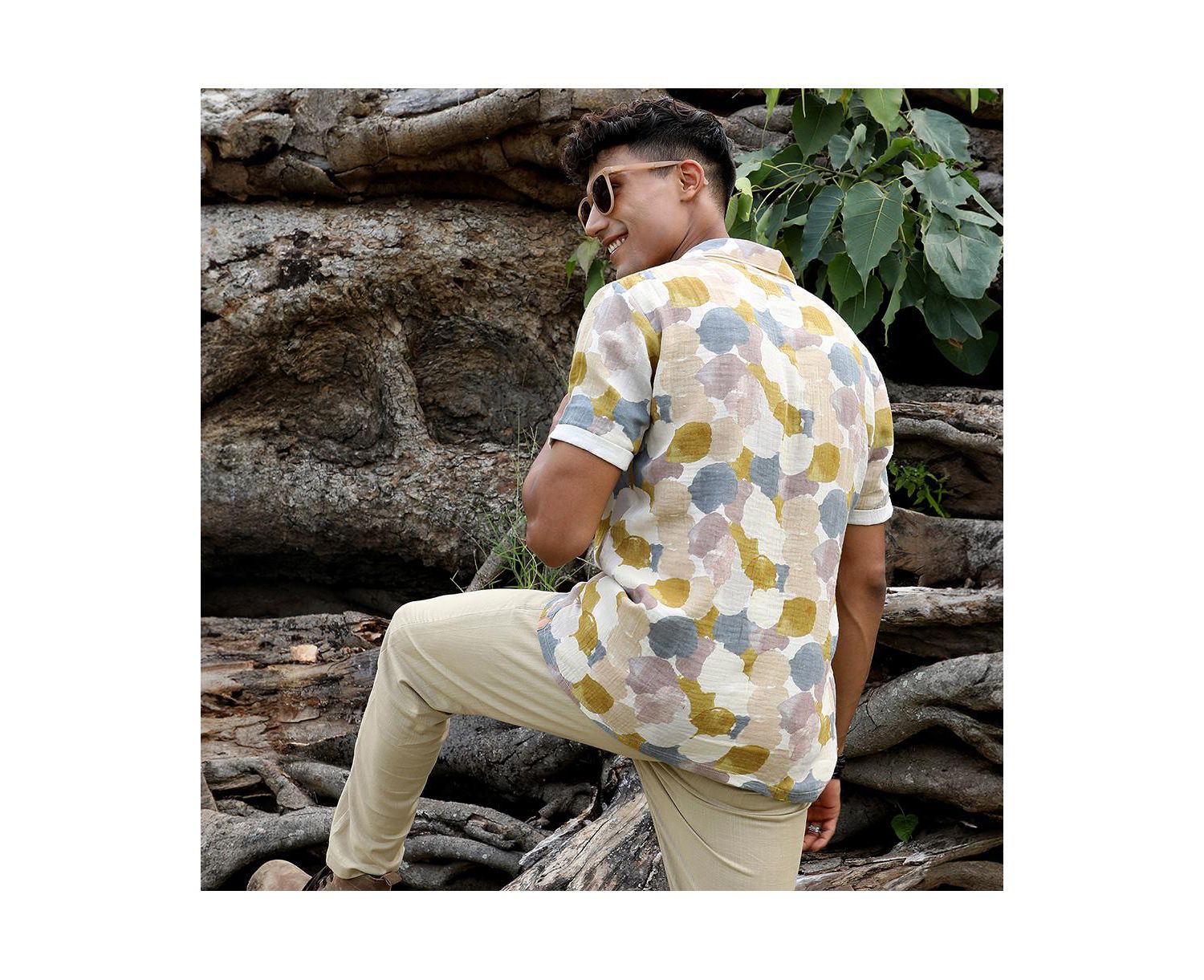 Men's Abstract Print Shirt
