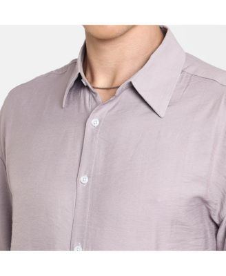 Men's Lilac Breezy Wrinked Shirt