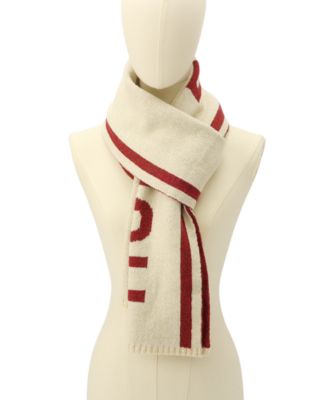 Metallic Rib Logo Scarf