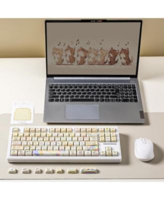 Dye-Sub PBT Keycap Set, Mao Profile, 143 Full Keys Cute Cat Custom Keycaps with Key Puller for Cherry Gateron MX Switches Mechanical Gaming Keyboard