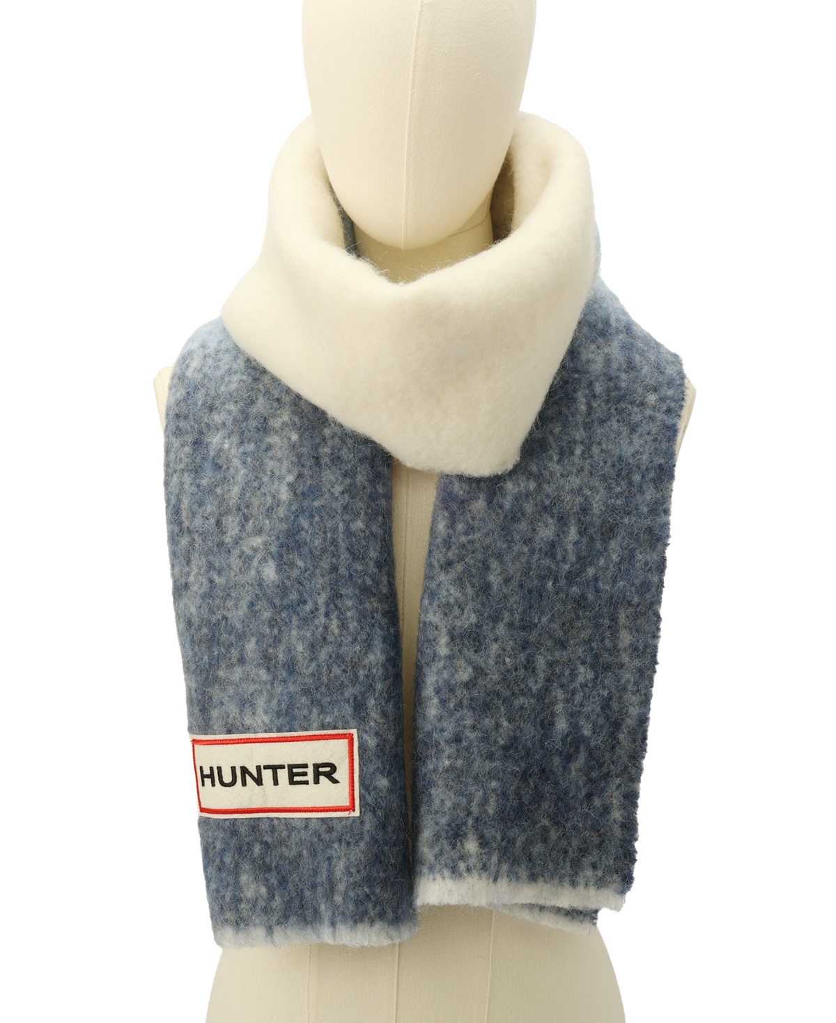 Hunter Brushed Ombre Scarf In Blue