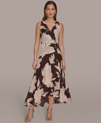 Donna Karan New York - Women's Faux-Wrap Sleeveless Dress