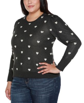 Plus Size Tiny Hearts Sweater