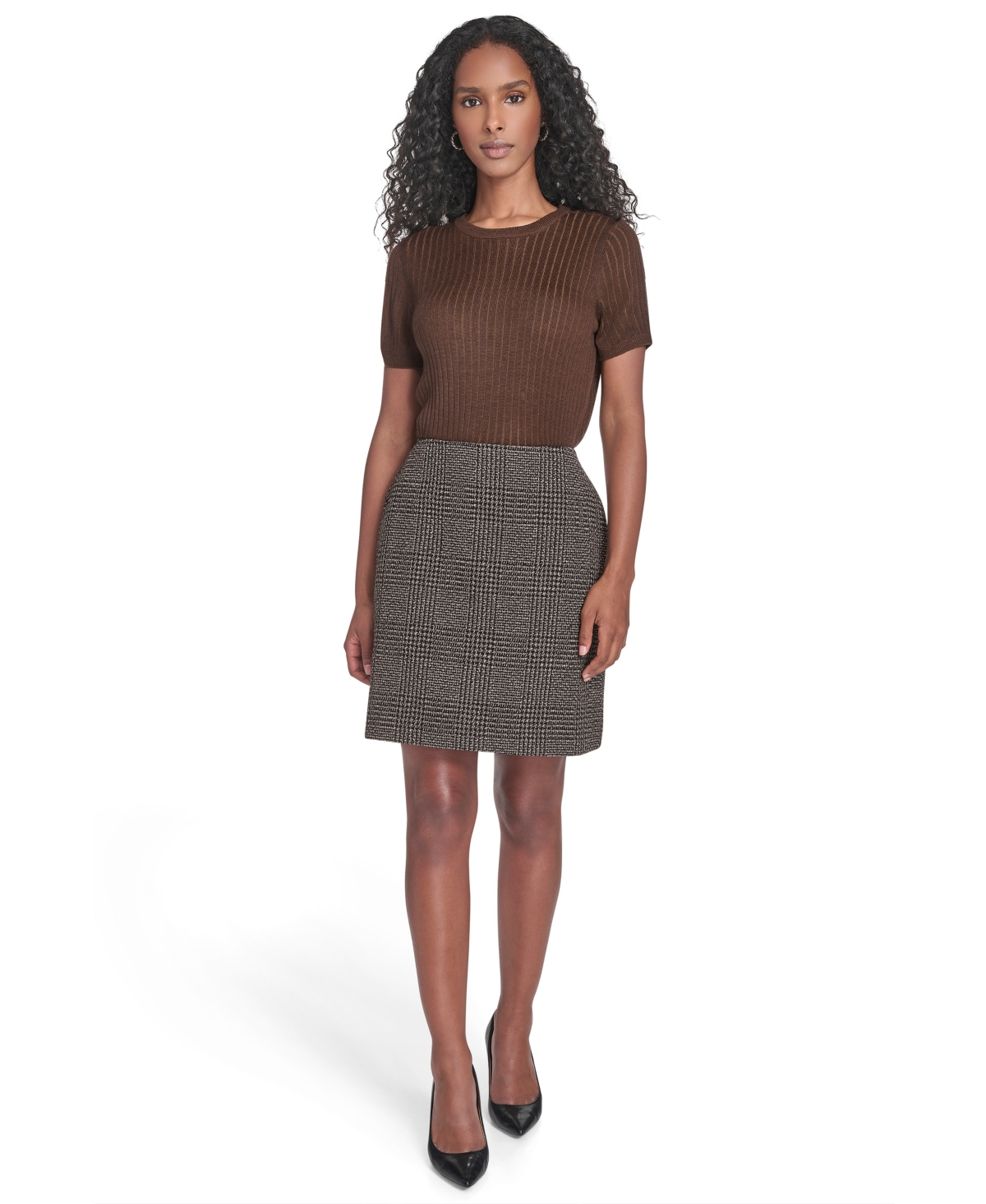 Calvin Klein Women'sâ Novelty A-line Skirt In Gray