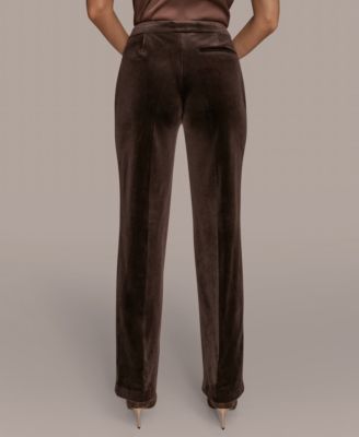 Women's Velvet Straight Leg Pants