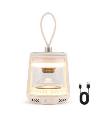 outdoor waterproof camping lantern speaker with 3 led light colors