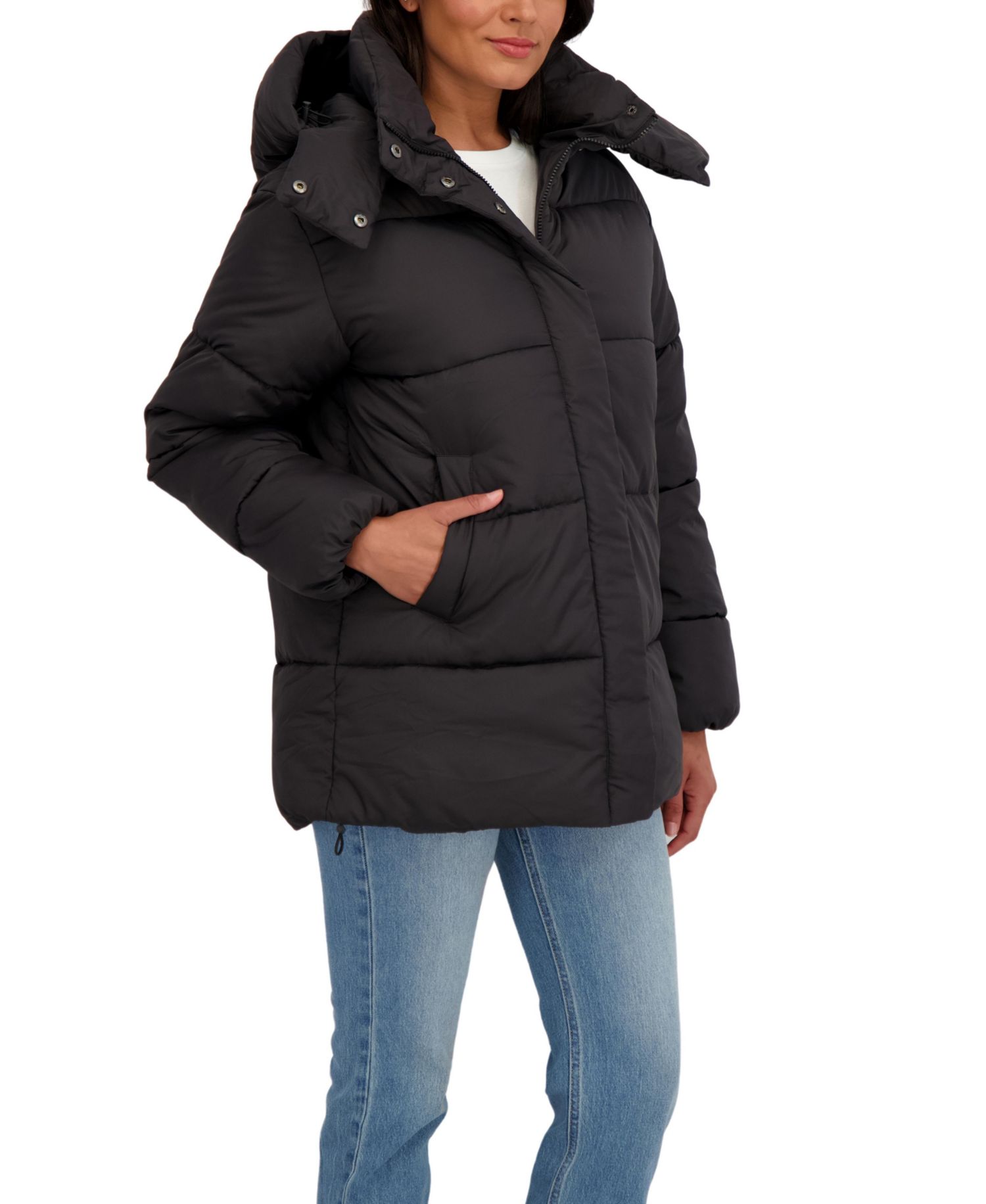Women's Juniors' 3/4 Puffer Jacket