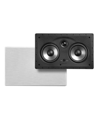 265-RT 3 Way Vanishing In Wall Speakers (4 Pack) and 255c-RT Center Channel Speaker Bundle (White)