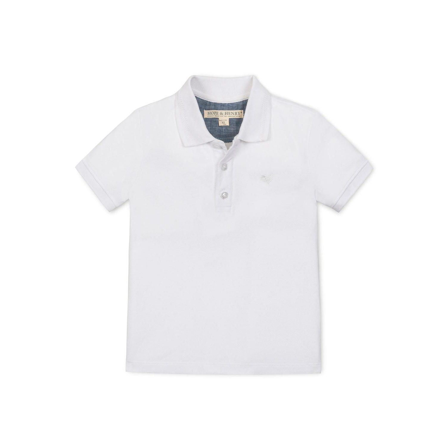 Hope and Henry Little and Big Boys' Organic Short Sleeve Knit Pique Polo Shirt